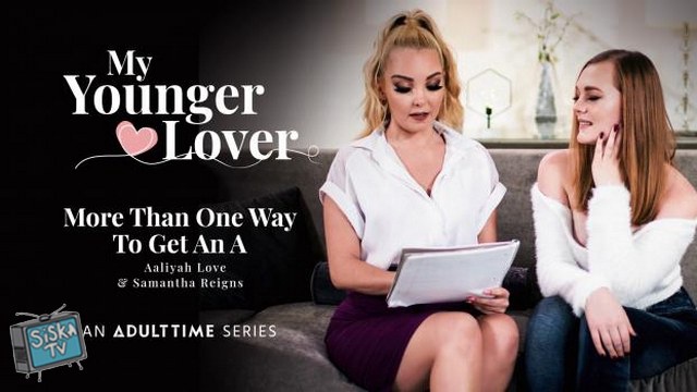 Aaliyah Love, Samantha Reigns - More Than One Way To Get An A - MyYoungerLover