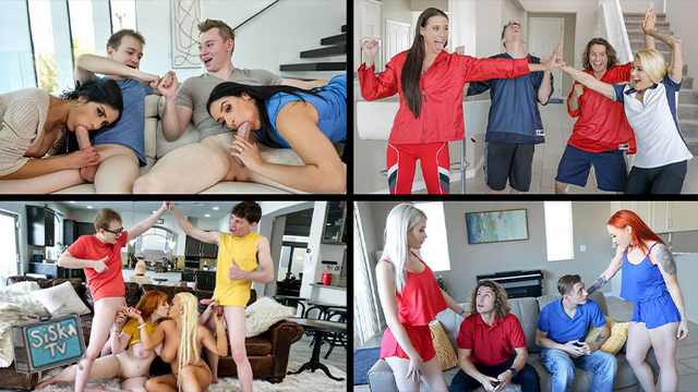 Nova Sky, Sheena Ryder, Lauren Phillips - Mom Swap Compilation
