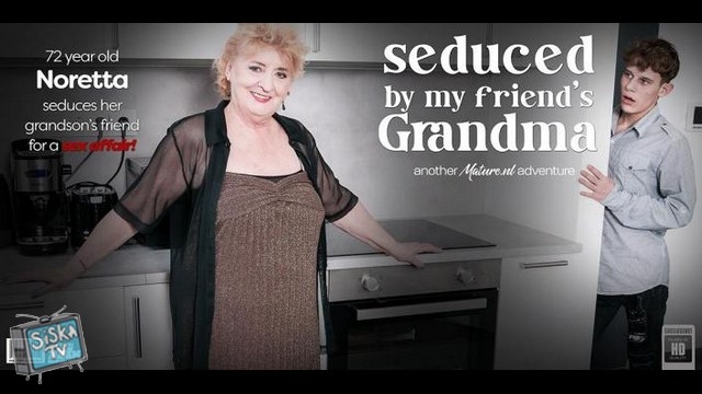 Noretta - Curvy 72 year old granny Noretta seduces her grandson