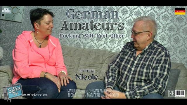 Nicole S. - Horny German amateurs fucking with each other on the couch