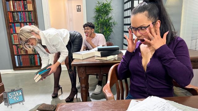 Christina Savoy - Goofing Off In A Library - LilHumpers