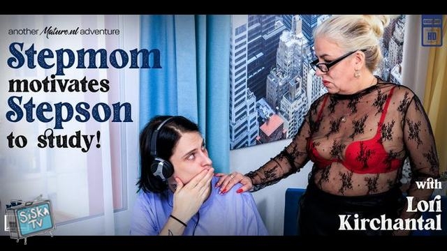 Lori Kirchantal - This toyboy gets fucking motivated by his horny stepmom Lori Kirchantal to study and fuck hardcore