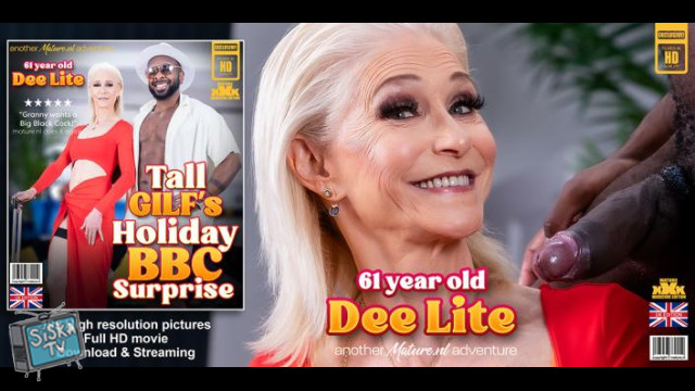 Dee Lite - Before going on a holiday, 61 year old GILF Dee Lite is having a big black cock to get in the mood