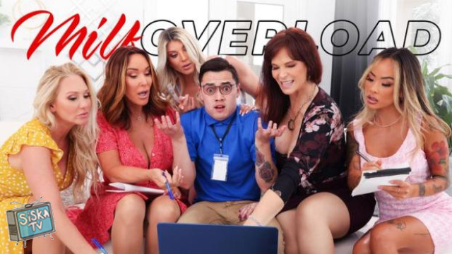 Syren D Mer, Alexis Malone, Rachel Steele - Lind Tech Help Overload - MILFOverload