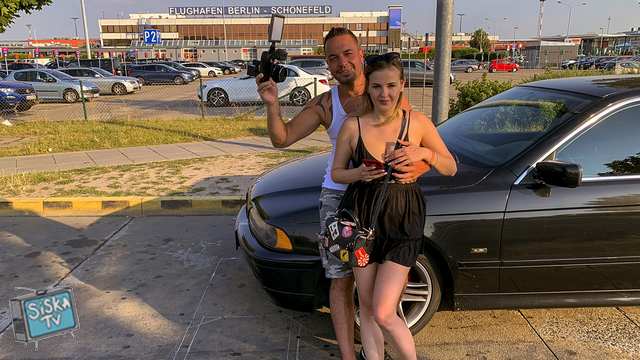 Candy Alexa - Candy Alexa got boned by Andy Star in an abandoned airport hangar!