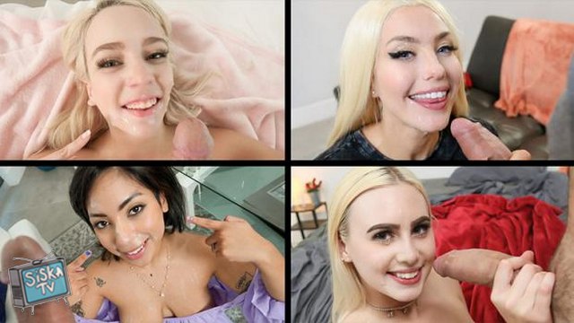 Alex Blake, Valentina Jewels, Dani Blu, Ozzy SparX - Hottest Facials Compilation