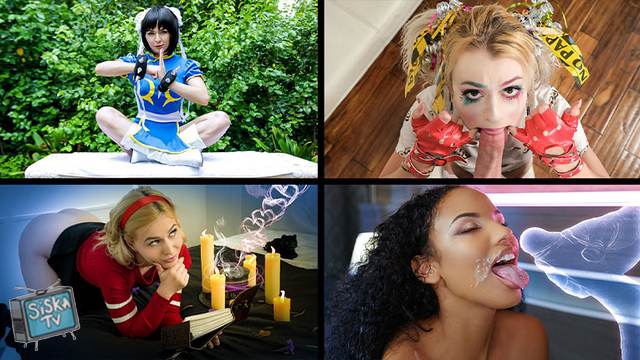 Bella Rose, Alexa Nova, Lily Lane, Nova Cane - Halloween Sluts Compilation