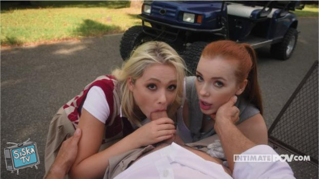 Megan Murkovski, Jessie Ames - Golfcourse Sexromp