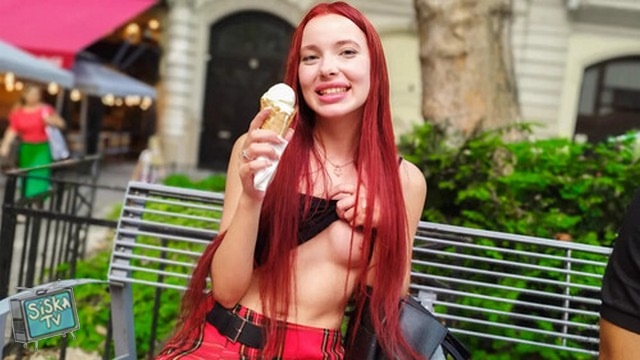 Megan Murkovski - Naughty Ice Cream Loving 18 Year Old Redhead Russian