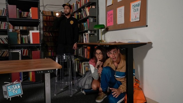 Selina Bentz - Getting Lucky In The Library - CrazyCollegeGFs