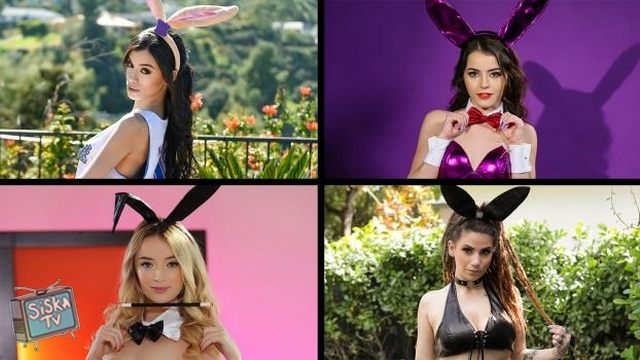 Kylie Quinn, Katie Kush, Indica Flower, Leana Lovings - Bunny Babes Compilation