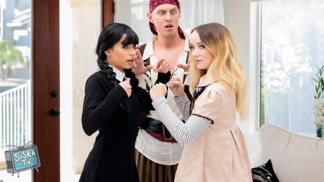 Aria Valencia, Maria Kazi - Megan Vs Wednesday