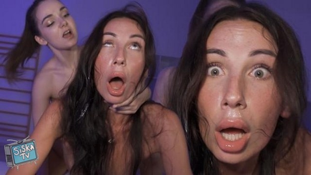 Juicy Alison, Simona Purr - Submissive Bimbo Teen Cums Her Brains Out During CERVIX CRUSHING FFM Rough Fuck